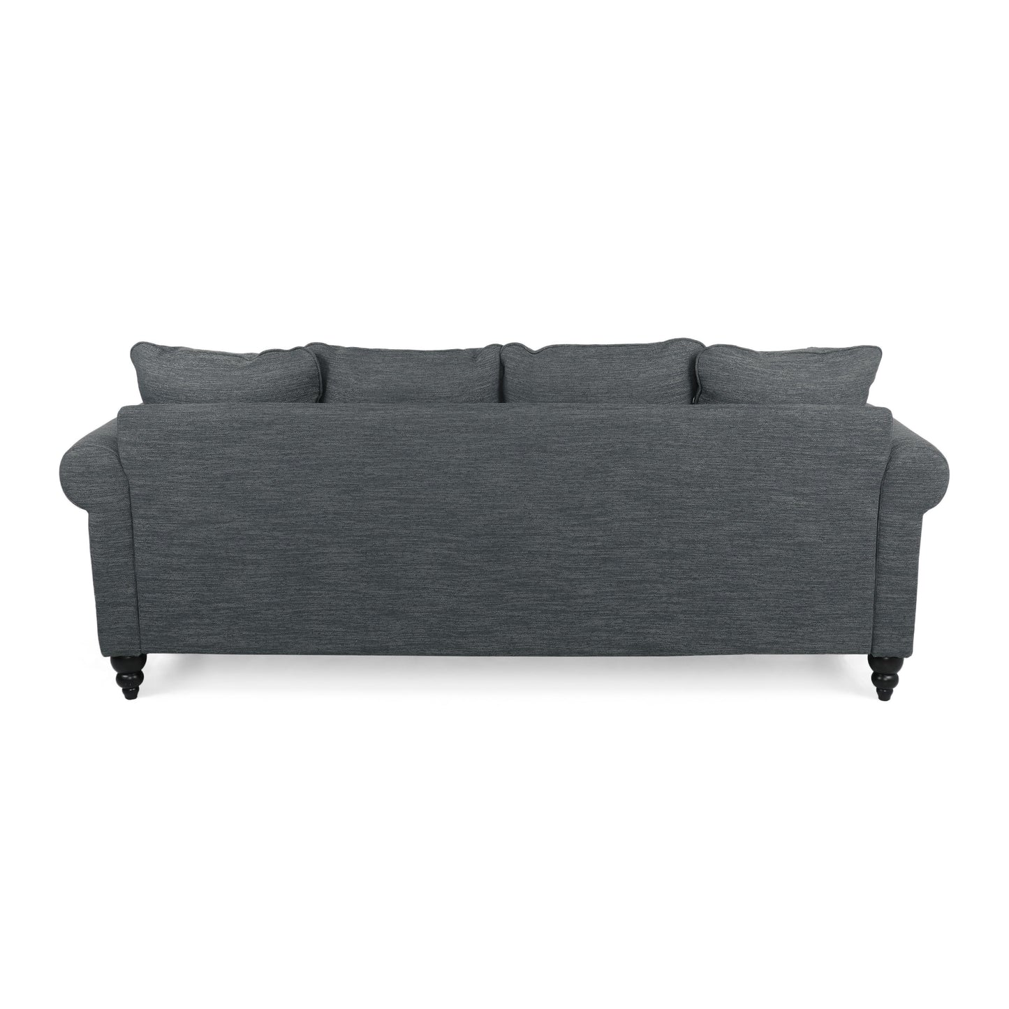 Canapé 3 places en tissu Manbow avec coussins et garniture cloutée par Christopher Knight Home