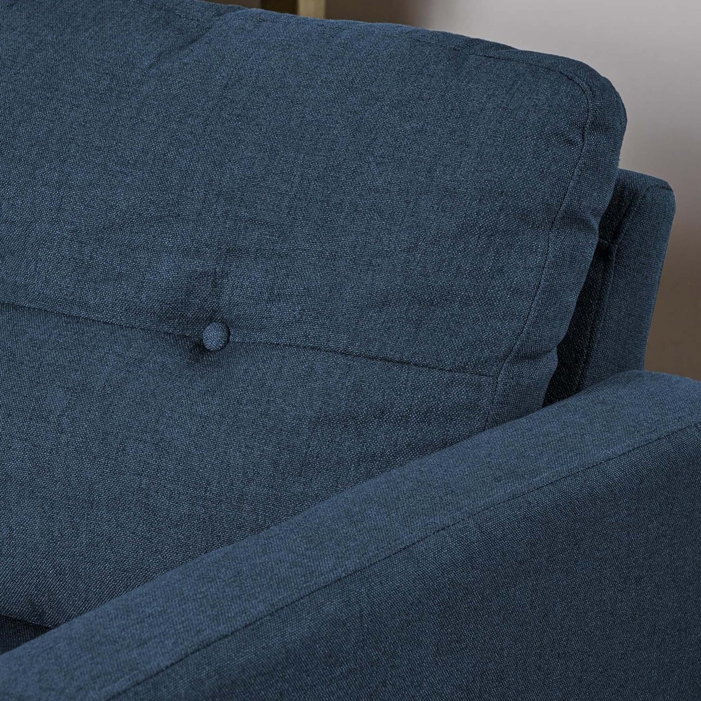 Canapé modulaire 5 pièces style milieu de siècle avec coussins capitonnés pour le salon