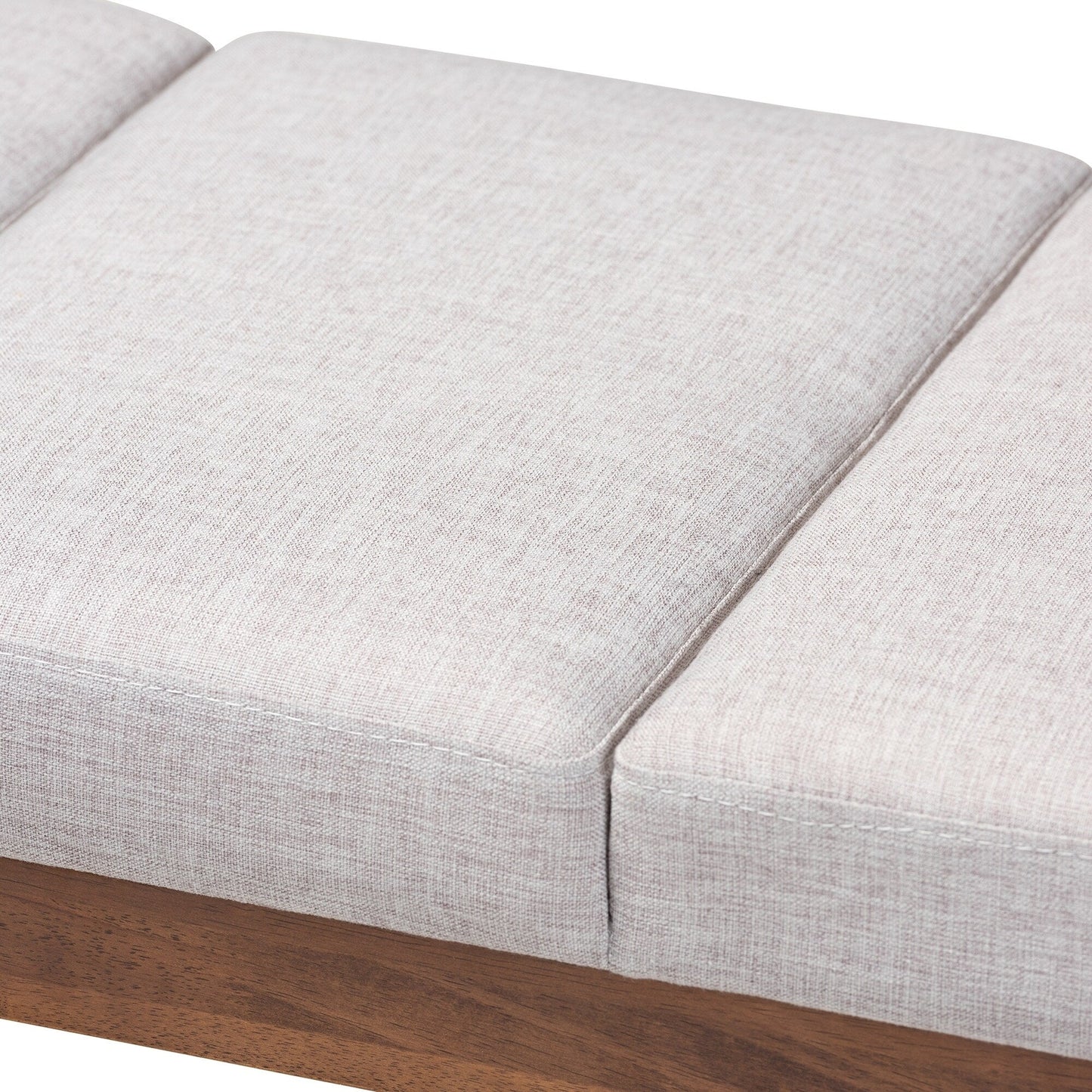 Banc en tissu du milieu du siècle