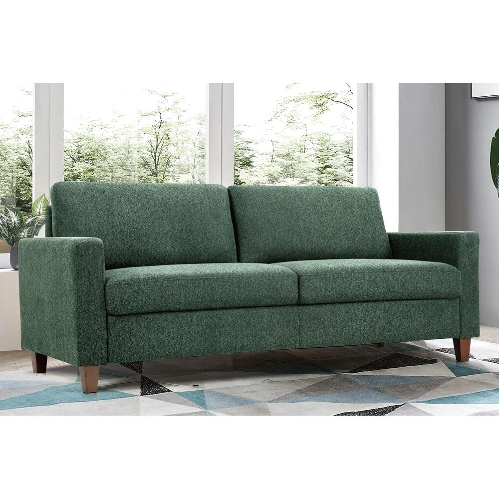 Canapé 3 places Miles Mid-Century Modern avec coussins de dossier réversibles, grand