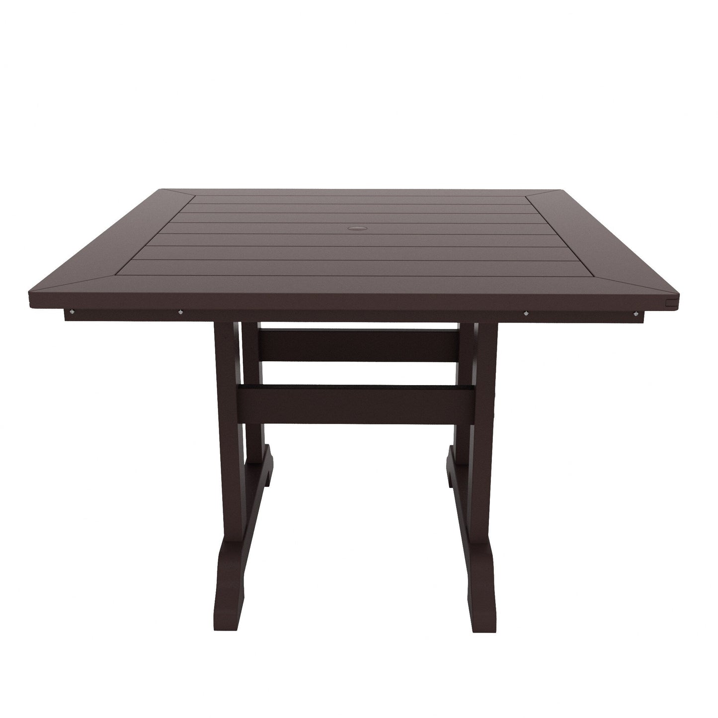 Ensemble de salle à manger d'extérieur Polytrends Shoreside, 5 pièces, carré, en polyester, respectueux de l'environnement, toutes saisons, avec fauteuils