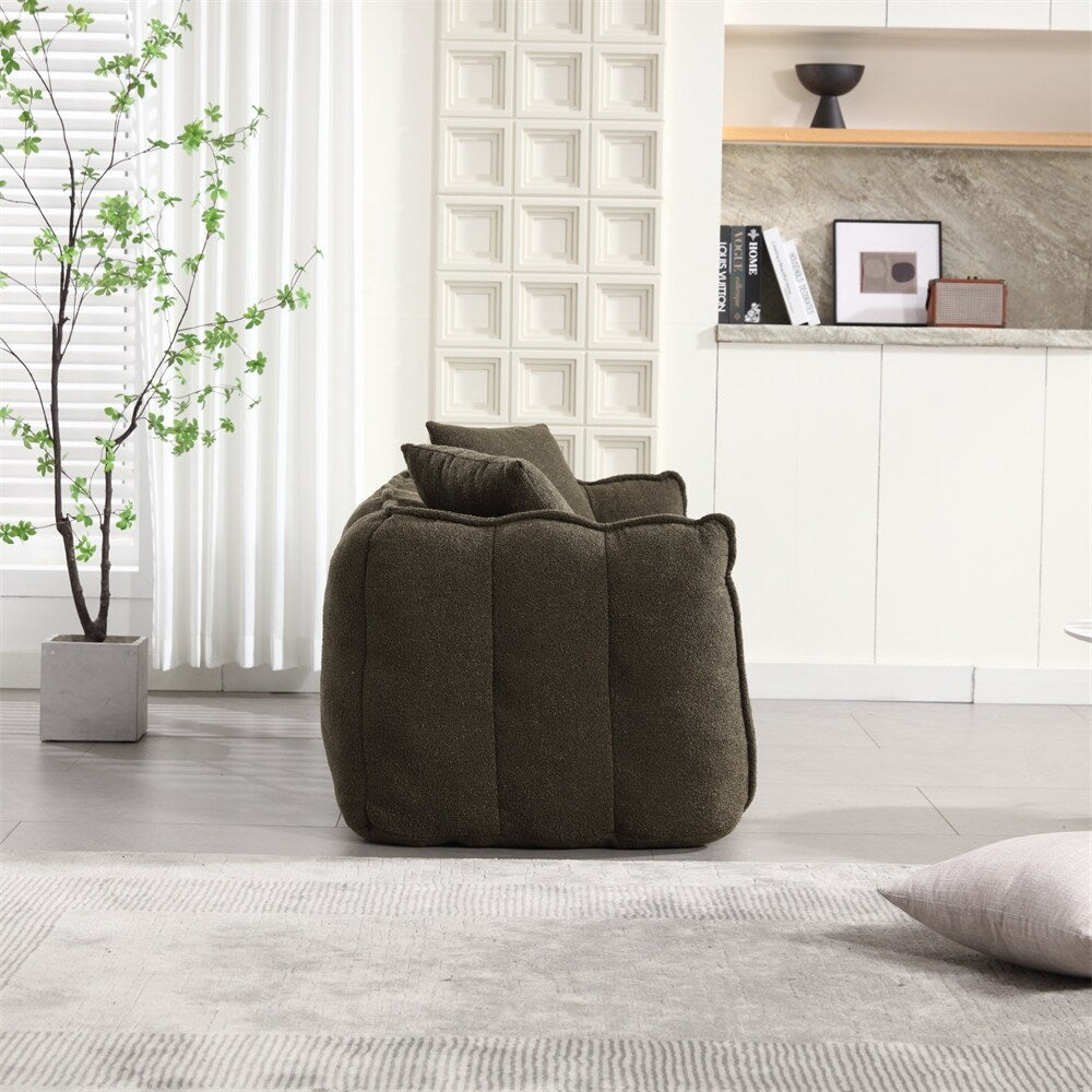 Canapé inclinable moderne en chenille avec mousse haute résilience