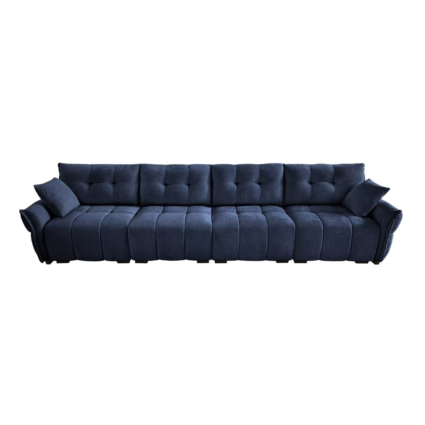 Canapé moderne en chenille, structure en bois massif avec coussin haute élasticité