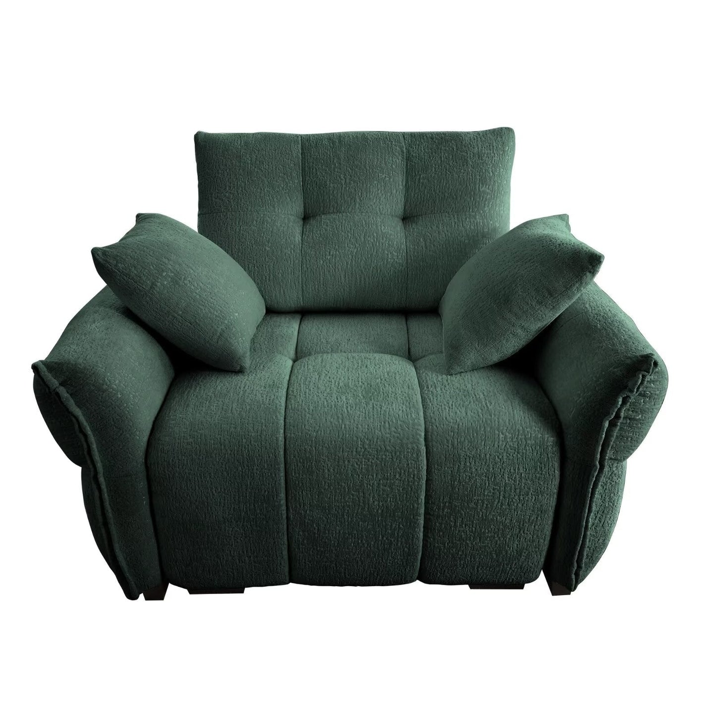 Canapé moderne en chenille, structure en bois massif avec coussin haute élasticité