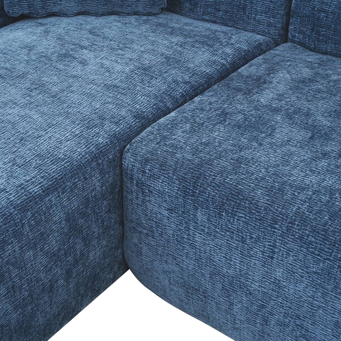 Canapé sectionnel moderne en forme de L, 2 pièces, avec assise profonde, idéal pour le salon