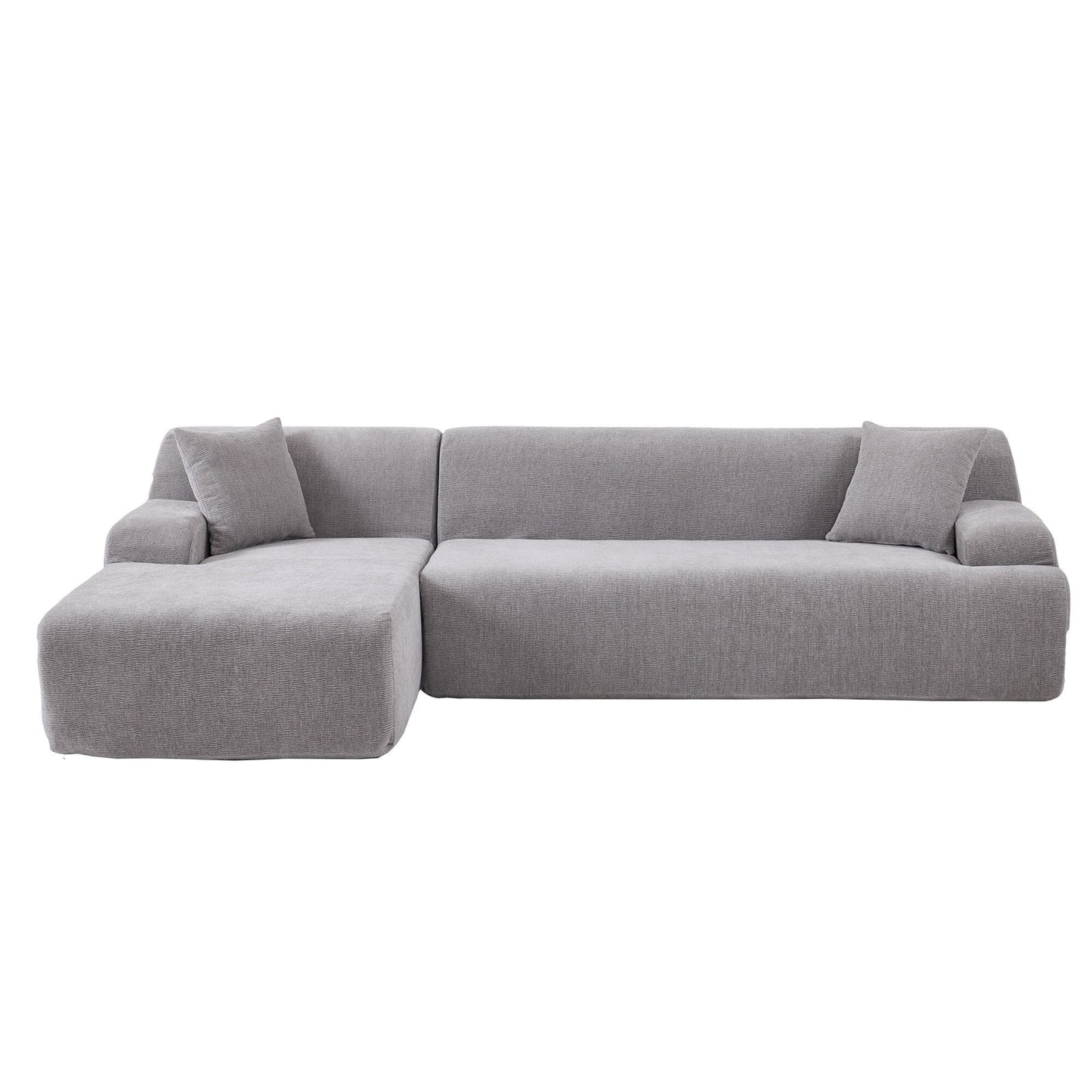 Canapé sectionnel moderne en forme de L, 2 pièces, avec assise profonde, idéal pour le salon