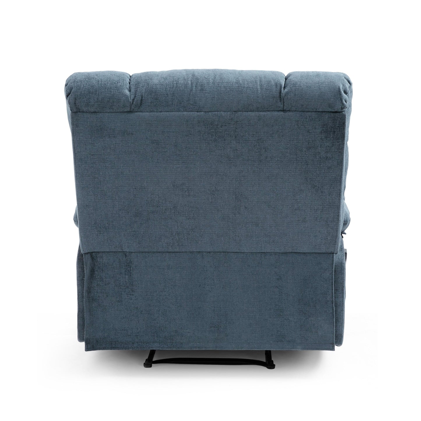 Fauteuil de massage inclinable moderne avec coussins capitonnés et inclinaison manuelle