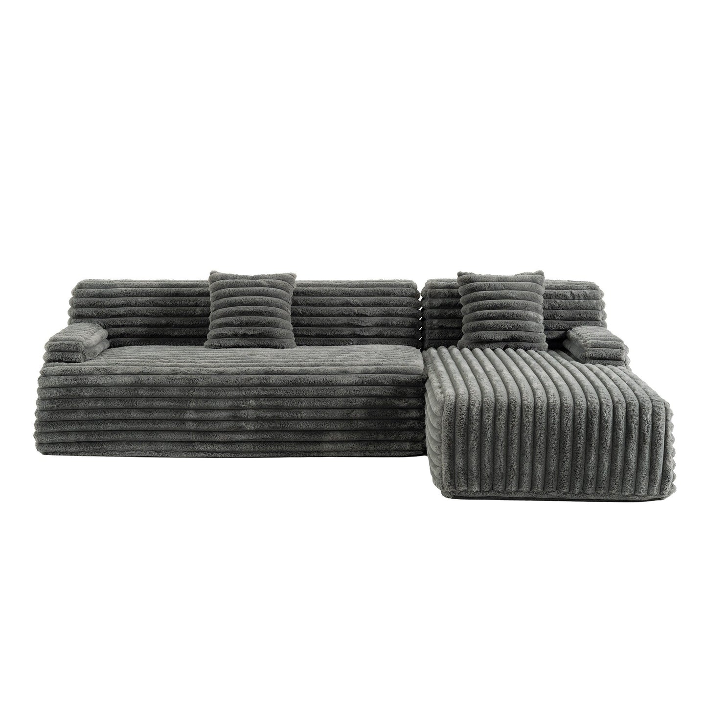 Canapé modulaire moderne Cloud, avec 2 coussins décoratifs, pour le salon