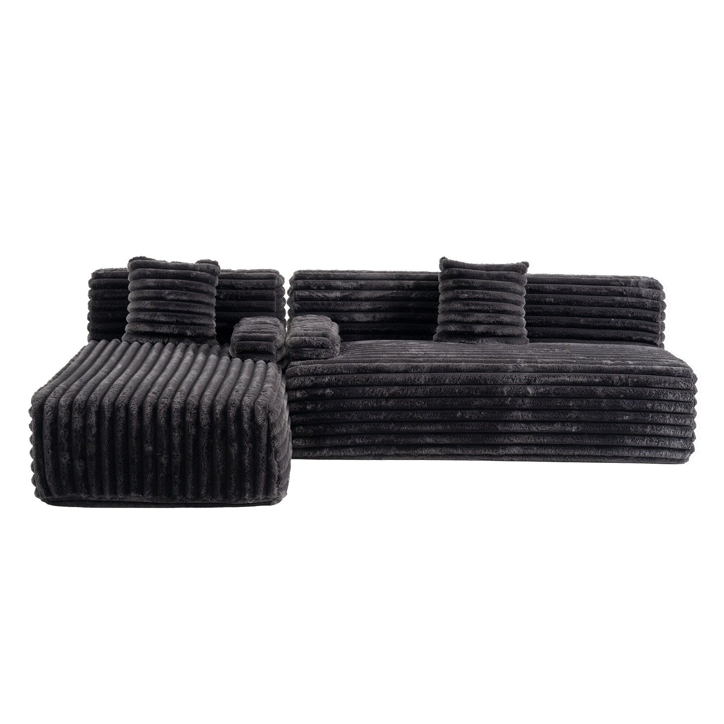 Canapé modulaire moderne Cloud, avec 2 coussins décoratifs, pour le salon