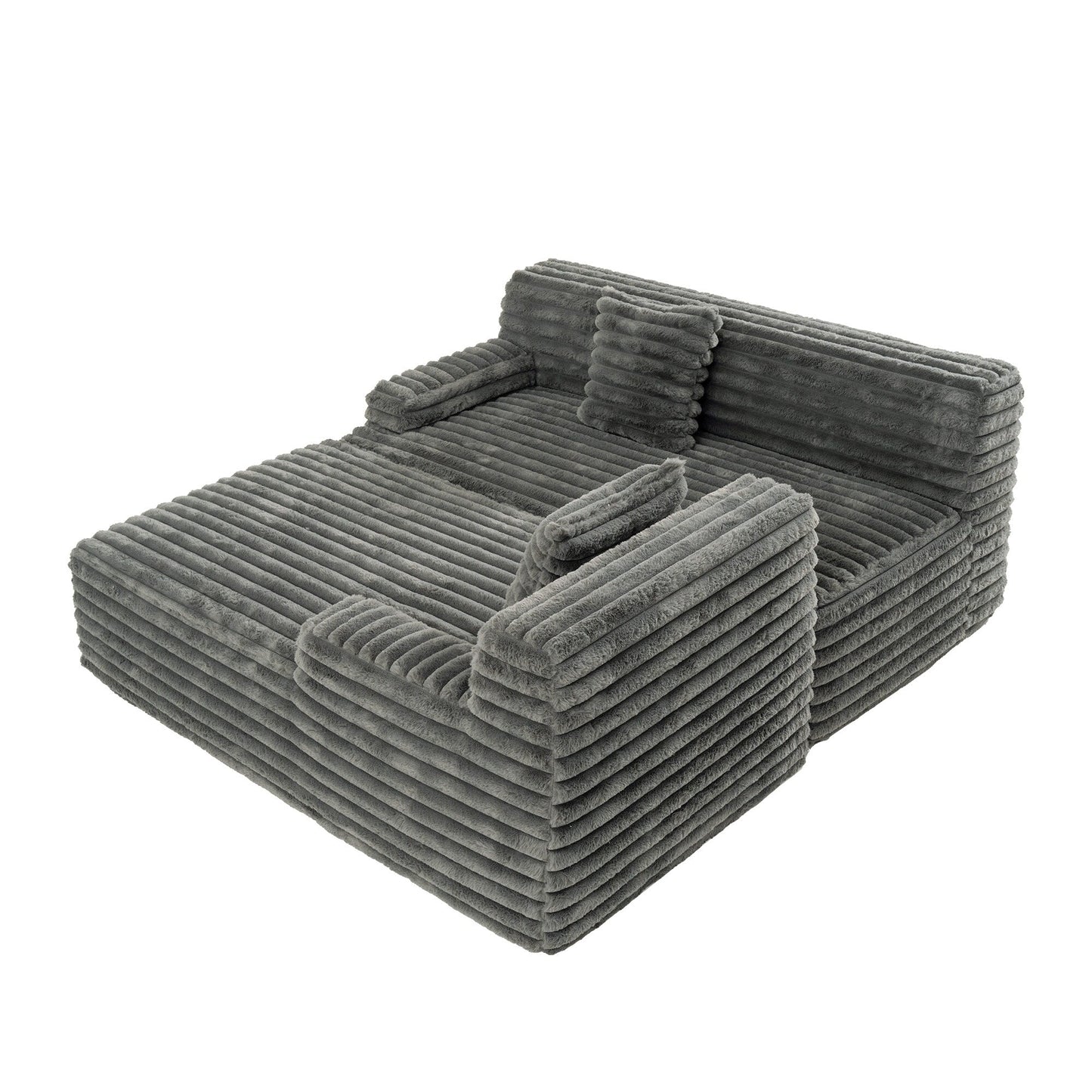 Canapé modulaire moderne Cloud, avec 2 coussins décoratifs, pour le salon