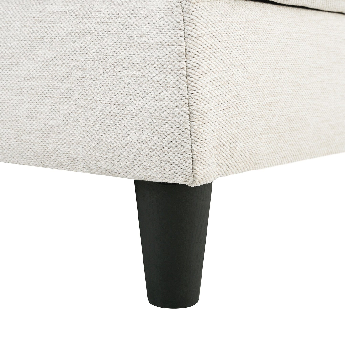 Canapé modulable moderne en L 4 places avec 5 coussins et pouf amovible pour salon ou bureau