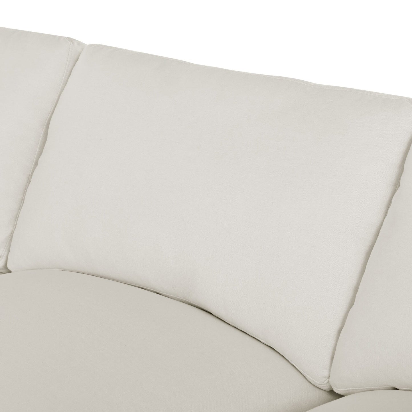 Canapé modulaire moderne en U avec pouf amovible et coussins pour le salon