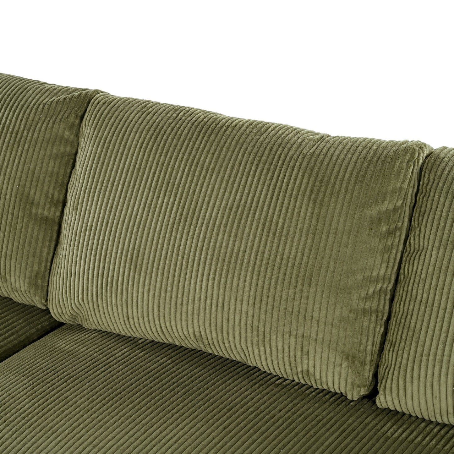 Canapé sectionnel 3 places moderne et surdimensionné avec porte-gobelets et ports de chargement USB, coussins épais pour le salon