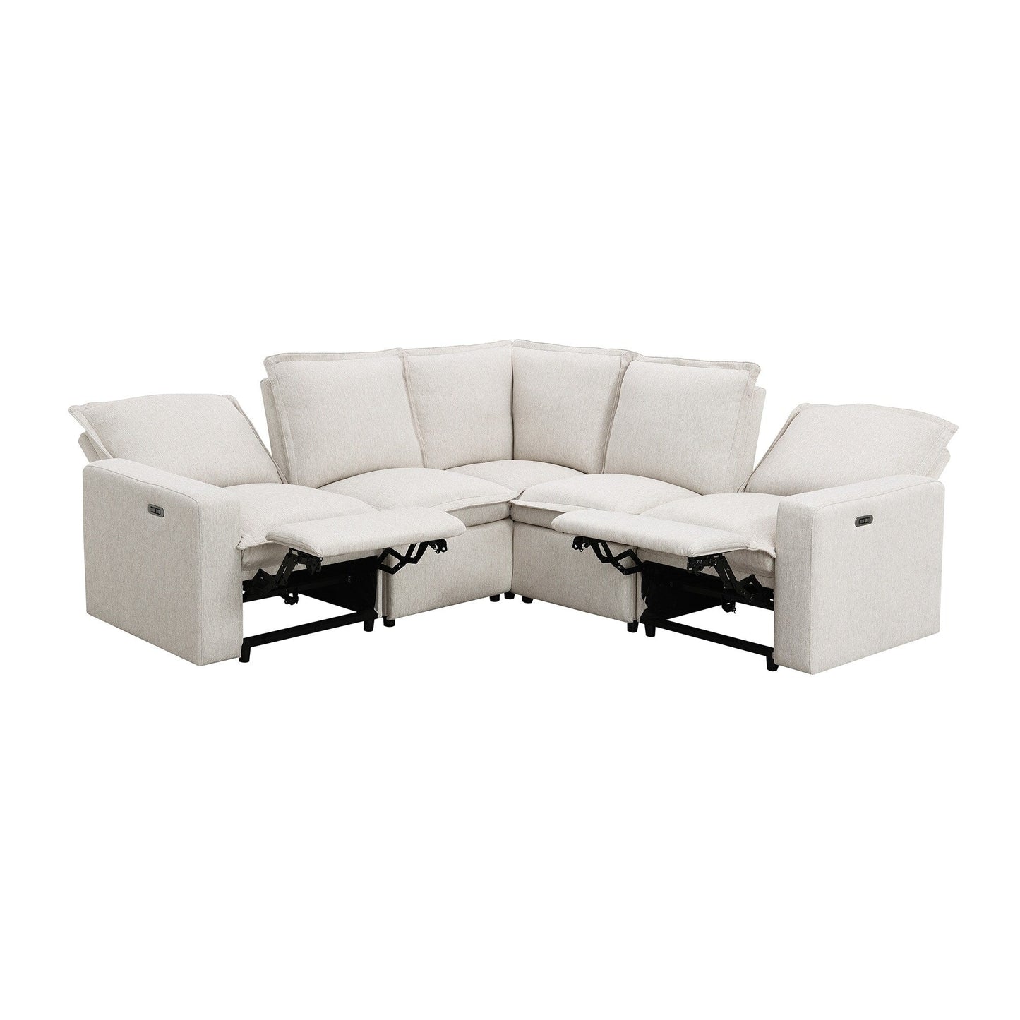 Fauteuil inclinable électrique moderne, canapé moelleux pour home cinéma avec port USB pour salon