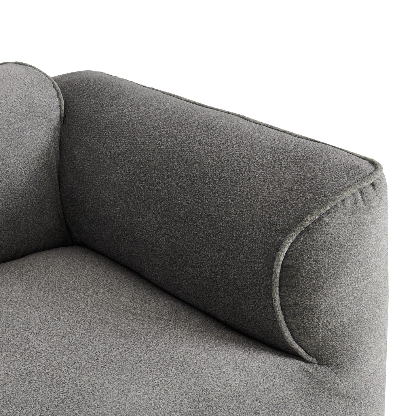 Canapé sectionnel moderne de luxe en velours 4 places avec pouf amovible et oreillers pour salon appartement
