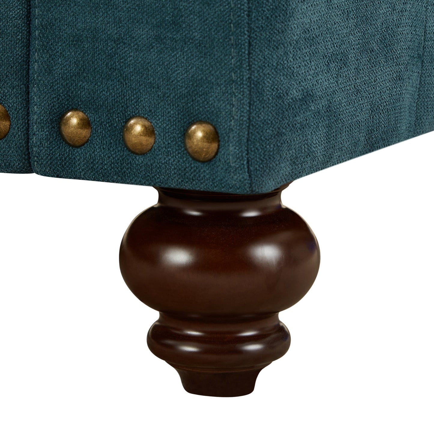 Canapé moderne pour salon, canapé en chenille verte 82, canapé sectionnel avec pieds marron, canapé rembourré pour appartement