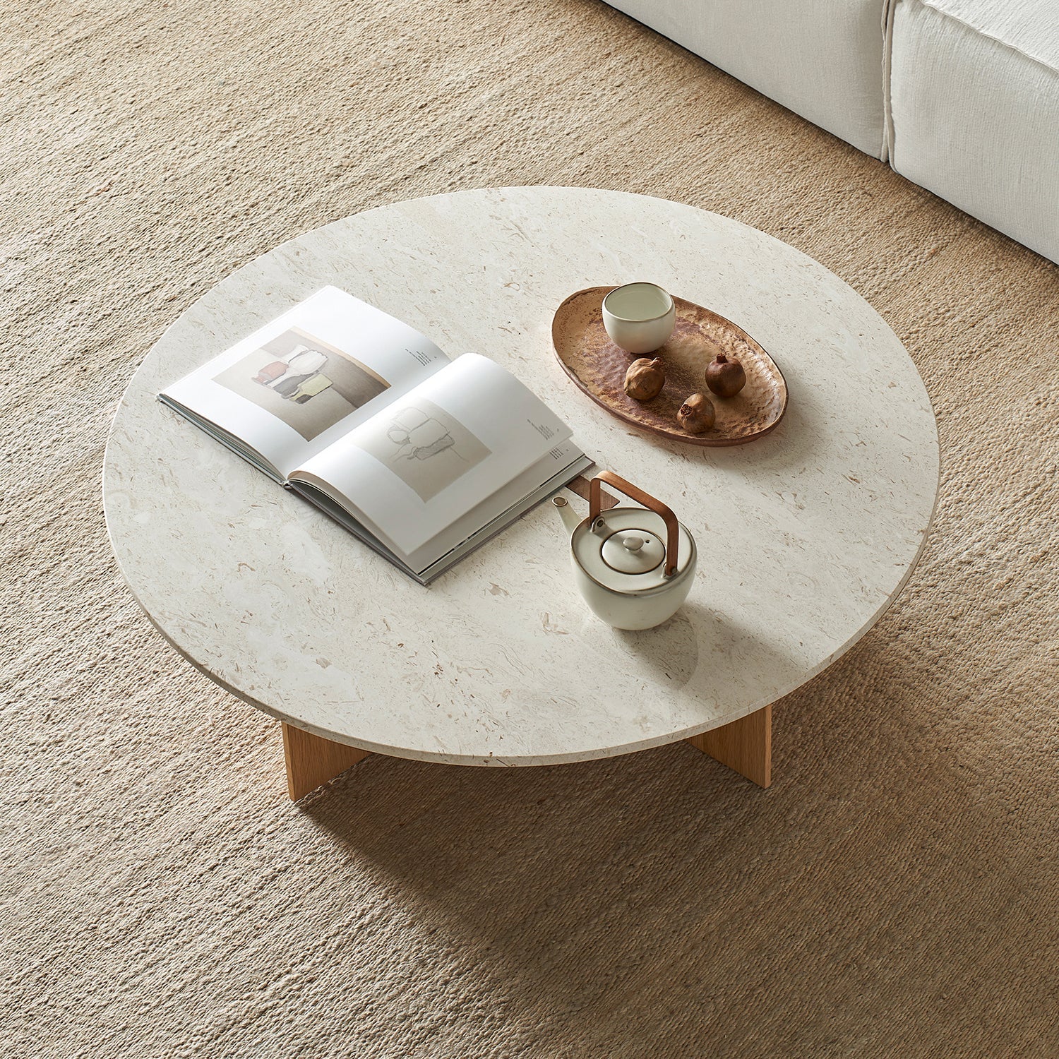 Origami Round Coffee Table Set