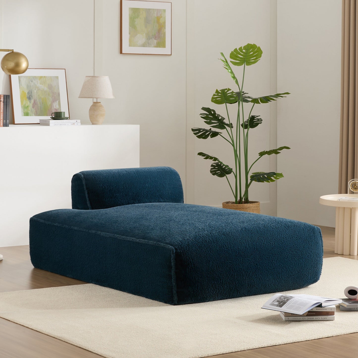 Canapé-lit modulaire de 72 pouces entièrement compressé avec design sans cadre pour salon, aucun assemblage requis