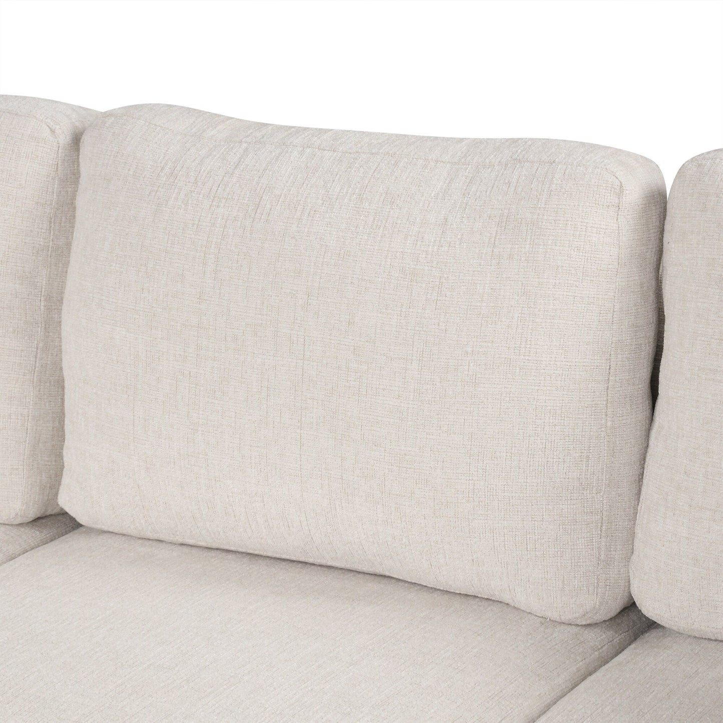 Canapé-lit gigogne modulaire en chenille avec pouf de rangement amovible et ports USB pour le salon