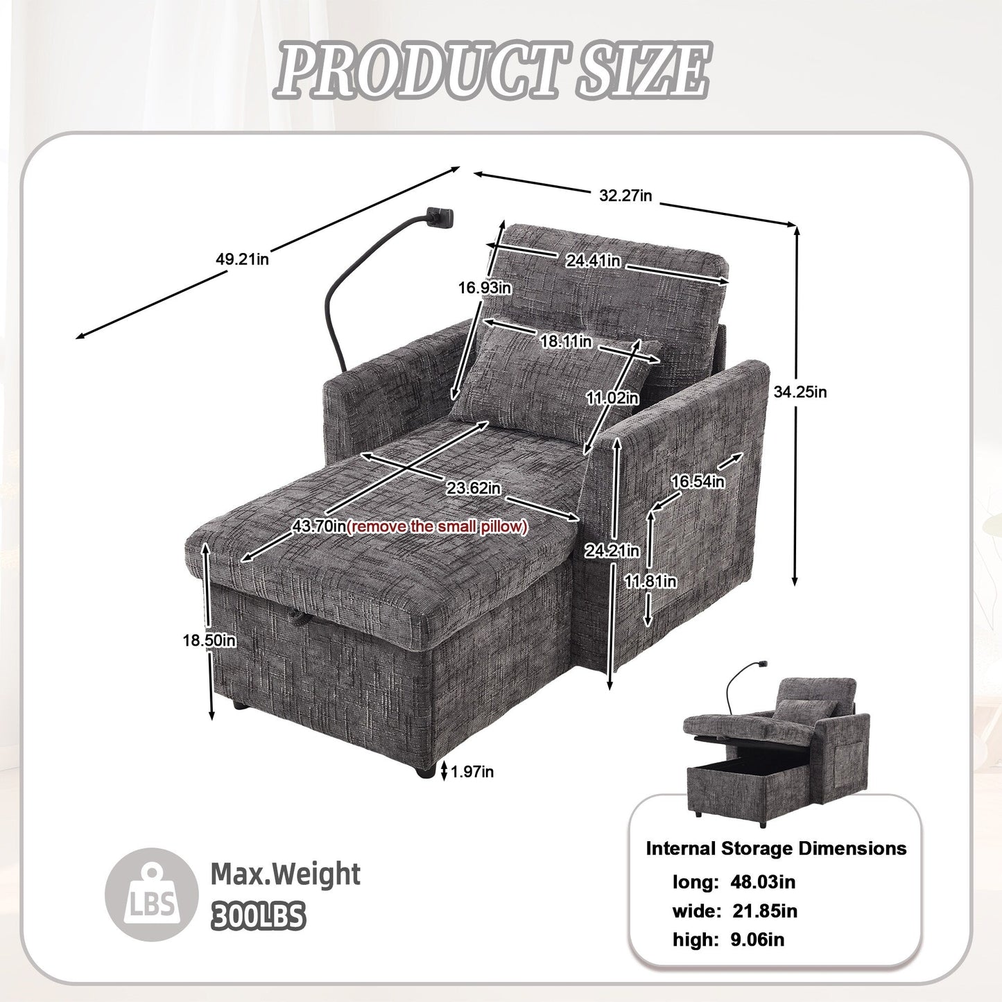 Canapé inclinable multifonctionnel pour personne paresseuse, dossier de rangement avec support pour téléphone portable, chaise de loisirs simple en chenille