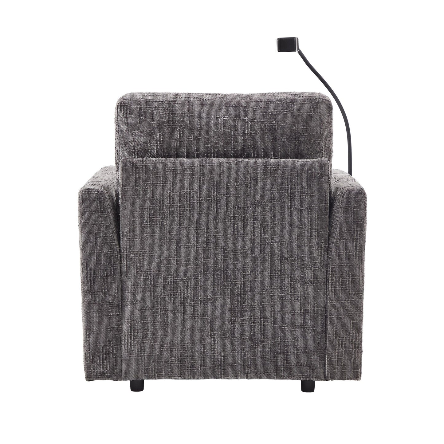 Canapé inclinable multifonctionnel pour personne paresseuse, dossier de rangement avec support pour téléphone portable, chaise de loisirs simple en chenille