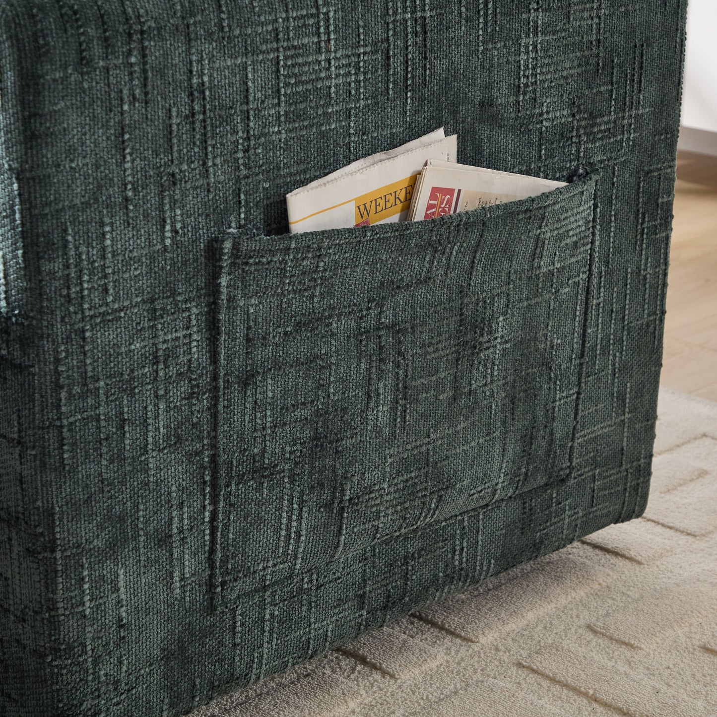 Canapé inclinable multifonctionnel pour personne paresseuse, dossier de rangement avec support pour téléphone portable, chaise de loisirs simple en chenille