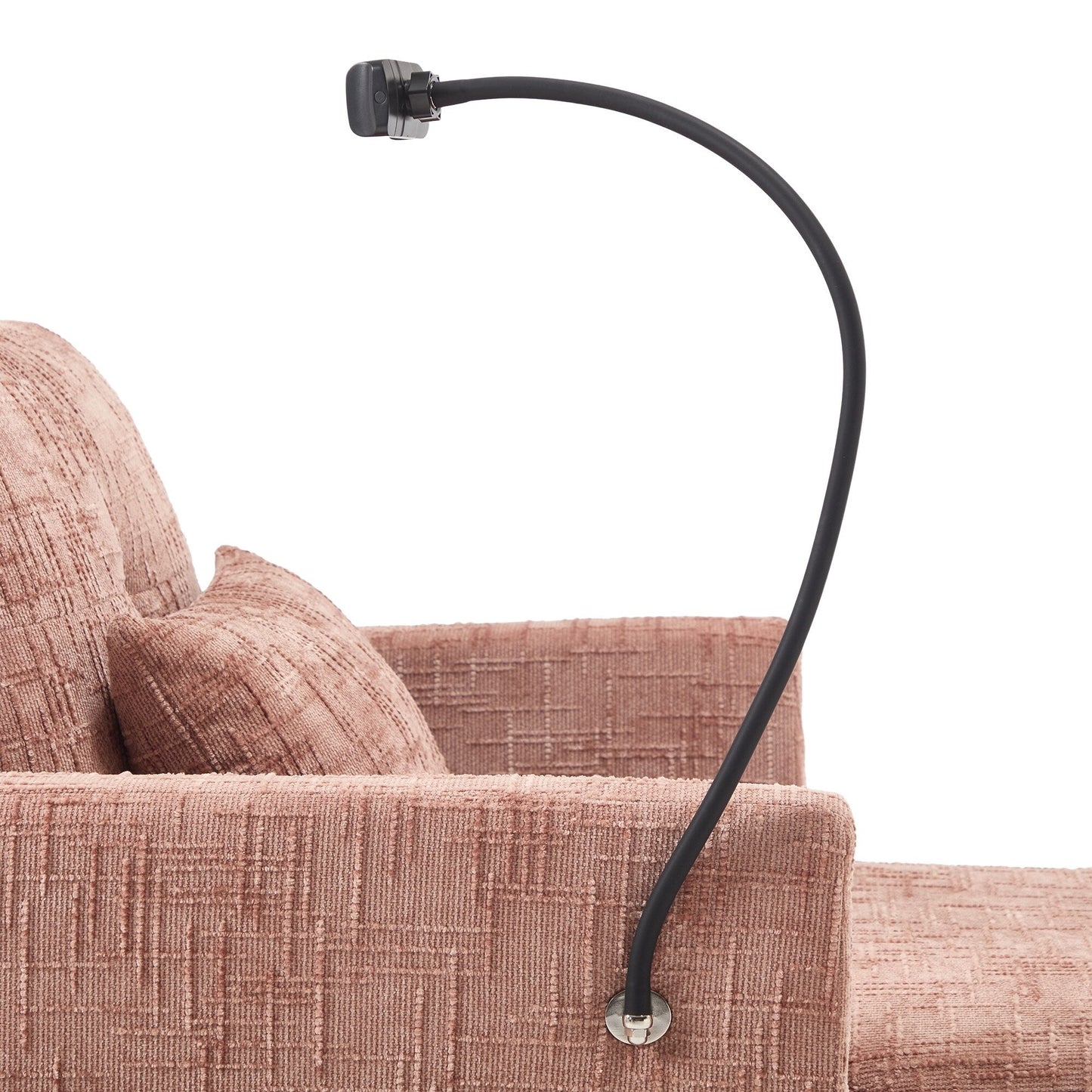 Canapé inclinable multifonctionnel pour personne paresseuse, dossier de rangement avec support pour téléphone portable, fauteuil de loisirs simple en chenille