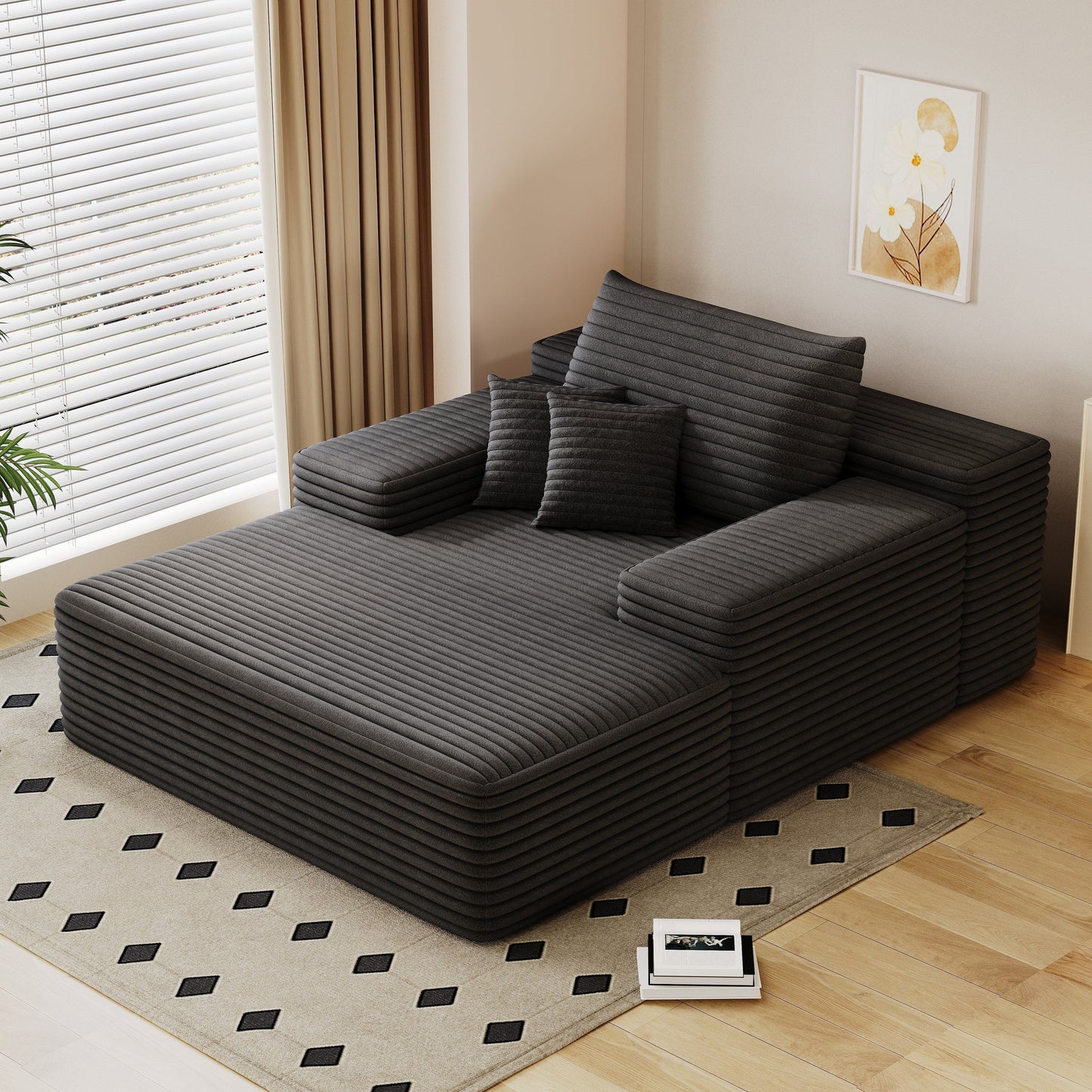 Canapé-lit rembourré surdimensionné Nebula, canapé-lit rembourré Cloud Sofas pour une lecture confortable et une détente optimale