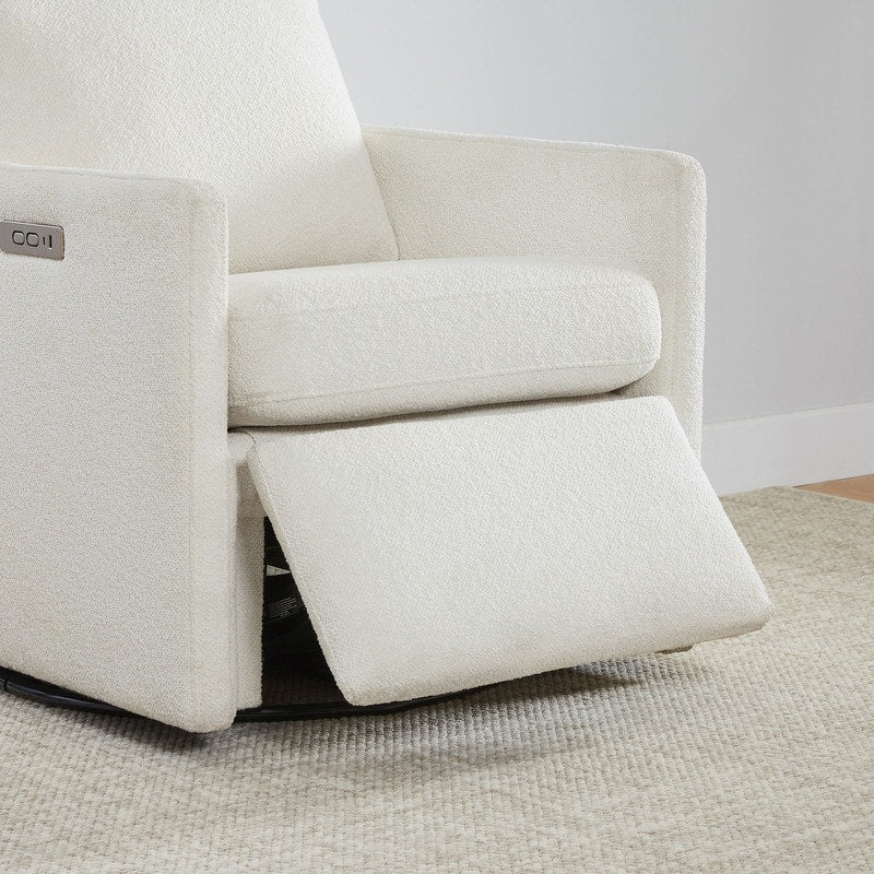 Fauteuil d'appoint pivotant Nora Power avec repose-pieds électriques