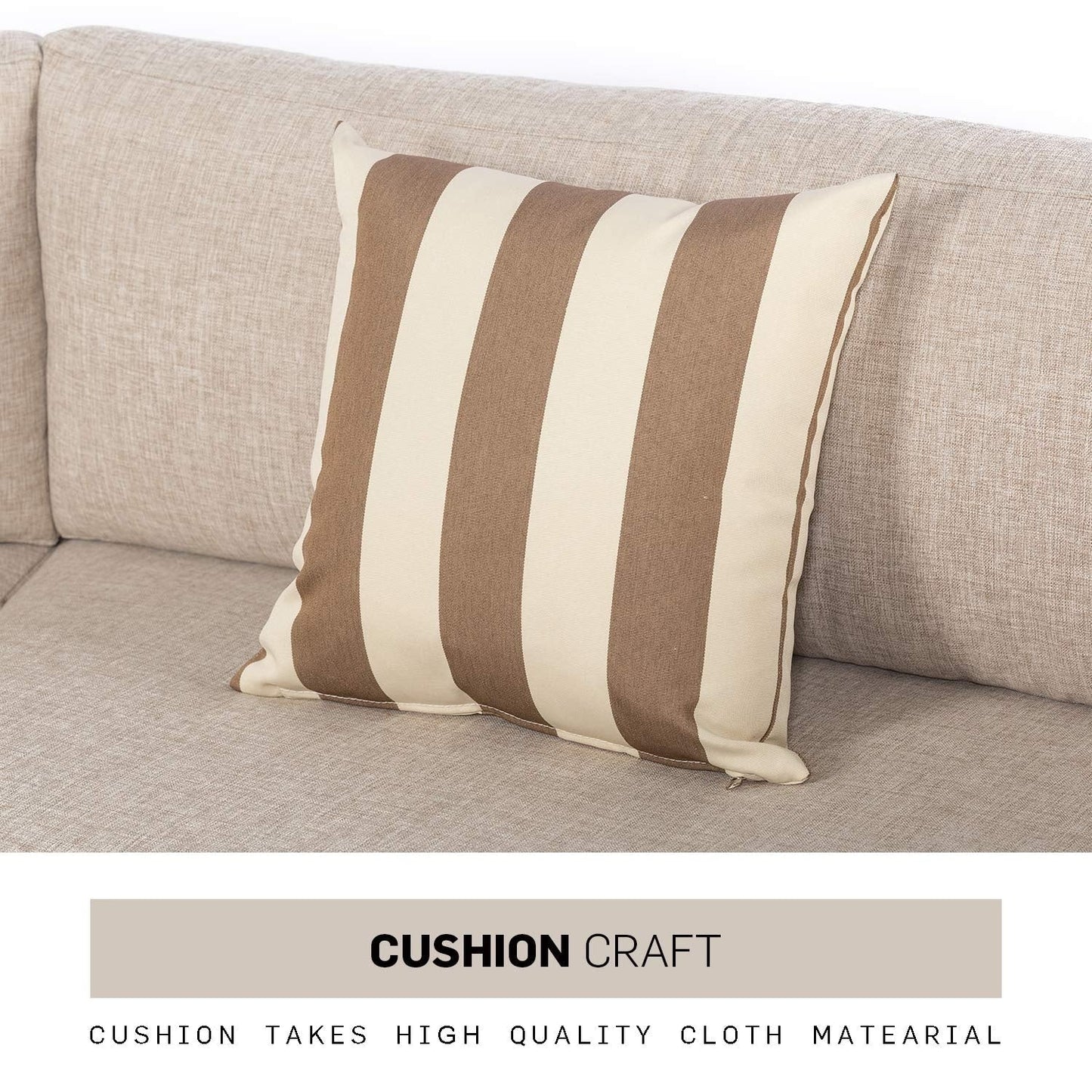 Ensemble de canapé sectionnel incurvé demi-lune demi-rond en rotin et osier Nuon Outdoor Patio Furniture 5 pièces par Havenside Home