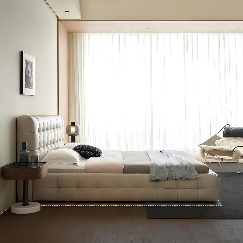 Marshmallow Leather Bed