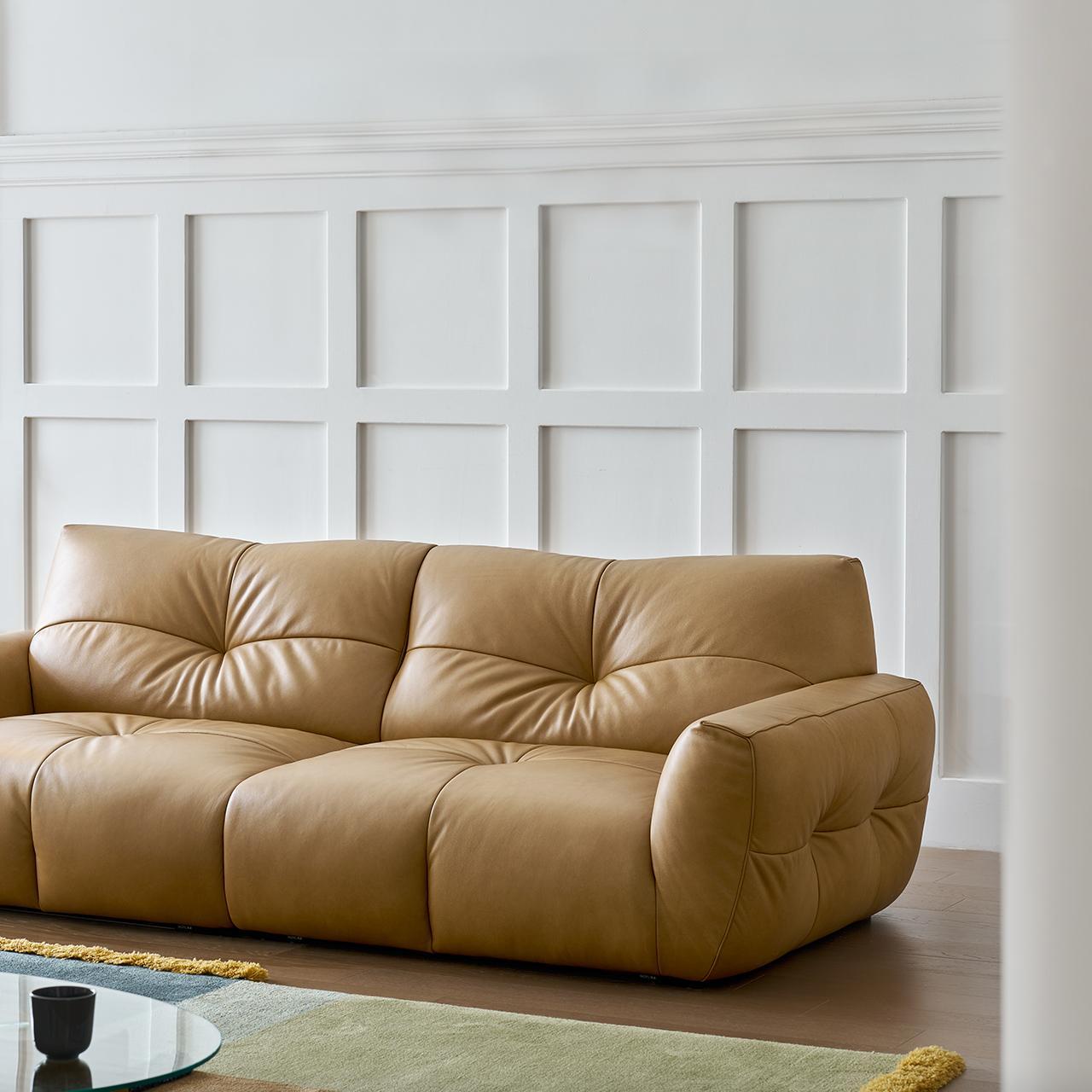 Cocoa Loaf Leather Sofa
