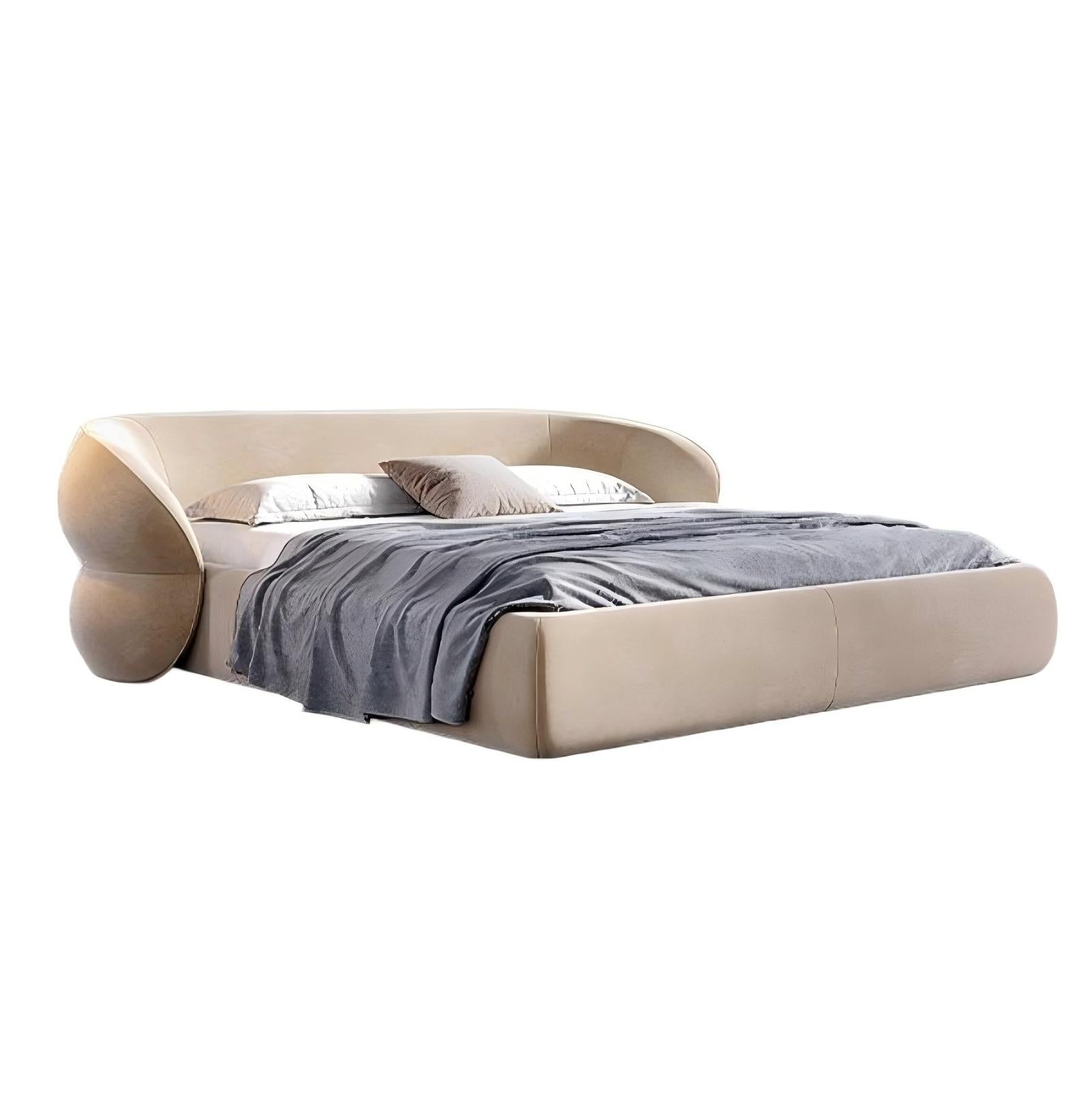 Oat Souffle Velvet Bed