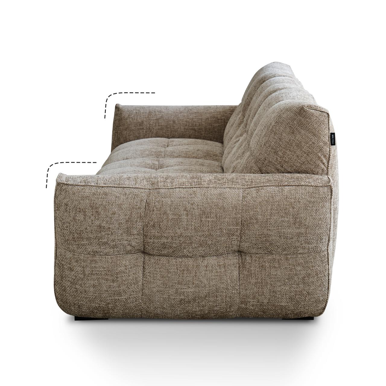 Cocoa Loaf Fabric Sofa