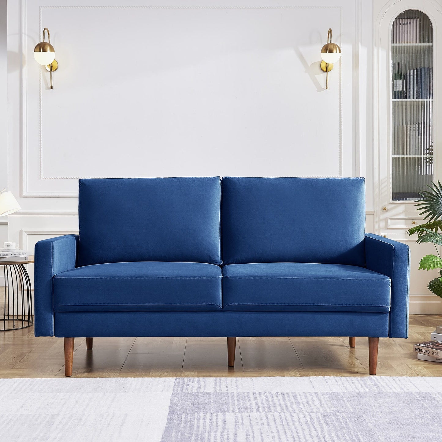 Canapé rembourré de 69 pouces de large avec accoudoirs carrés, mobilier de maison et de bureau OS