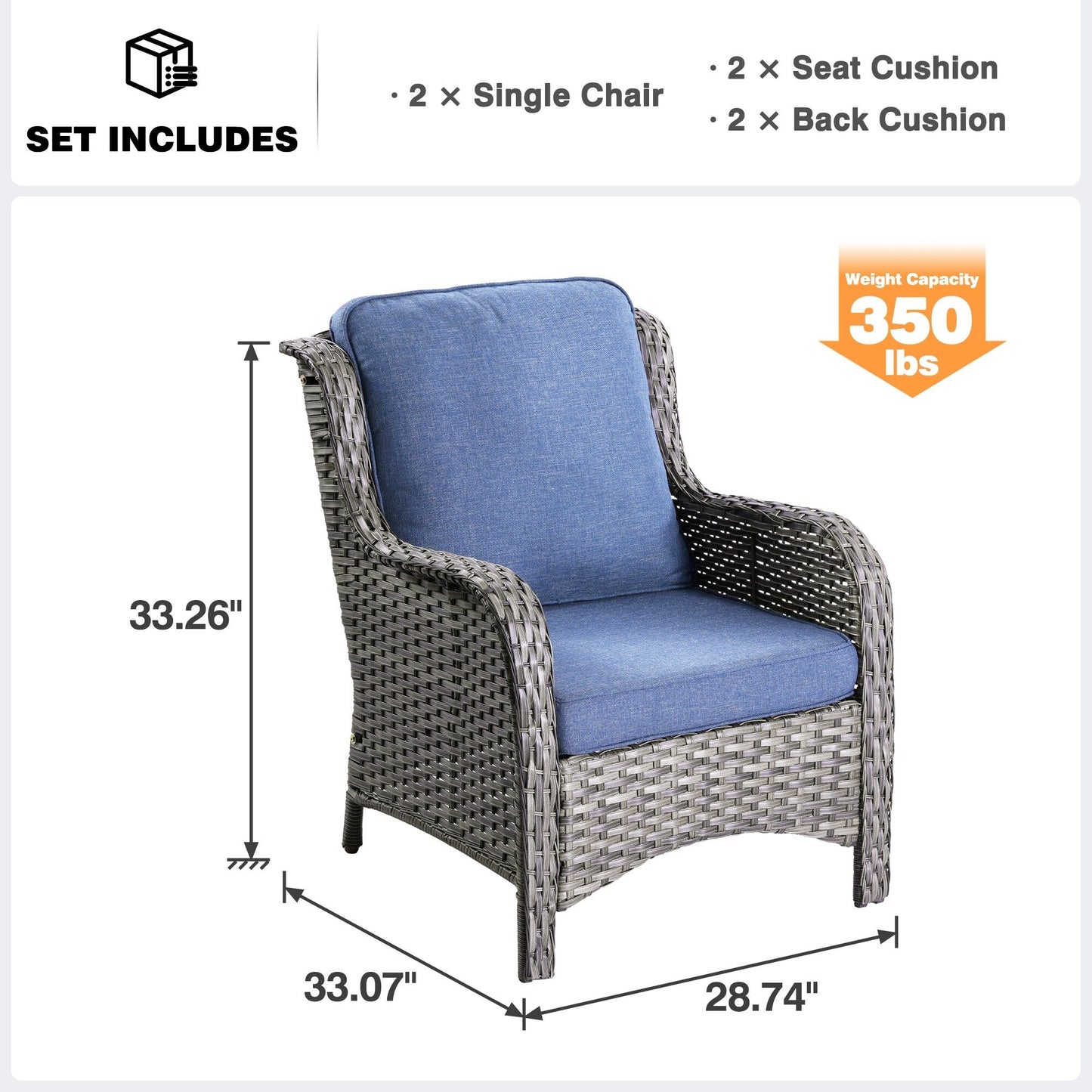 Ensemble de meubles de patio OVIOS 7 pièces