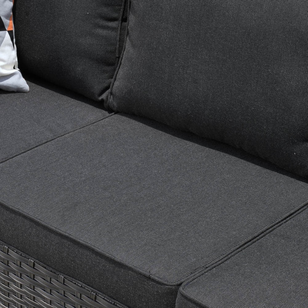 Ensemble de meubles de patio OVIOS 8 pièces en osier avec chaises pivotantes