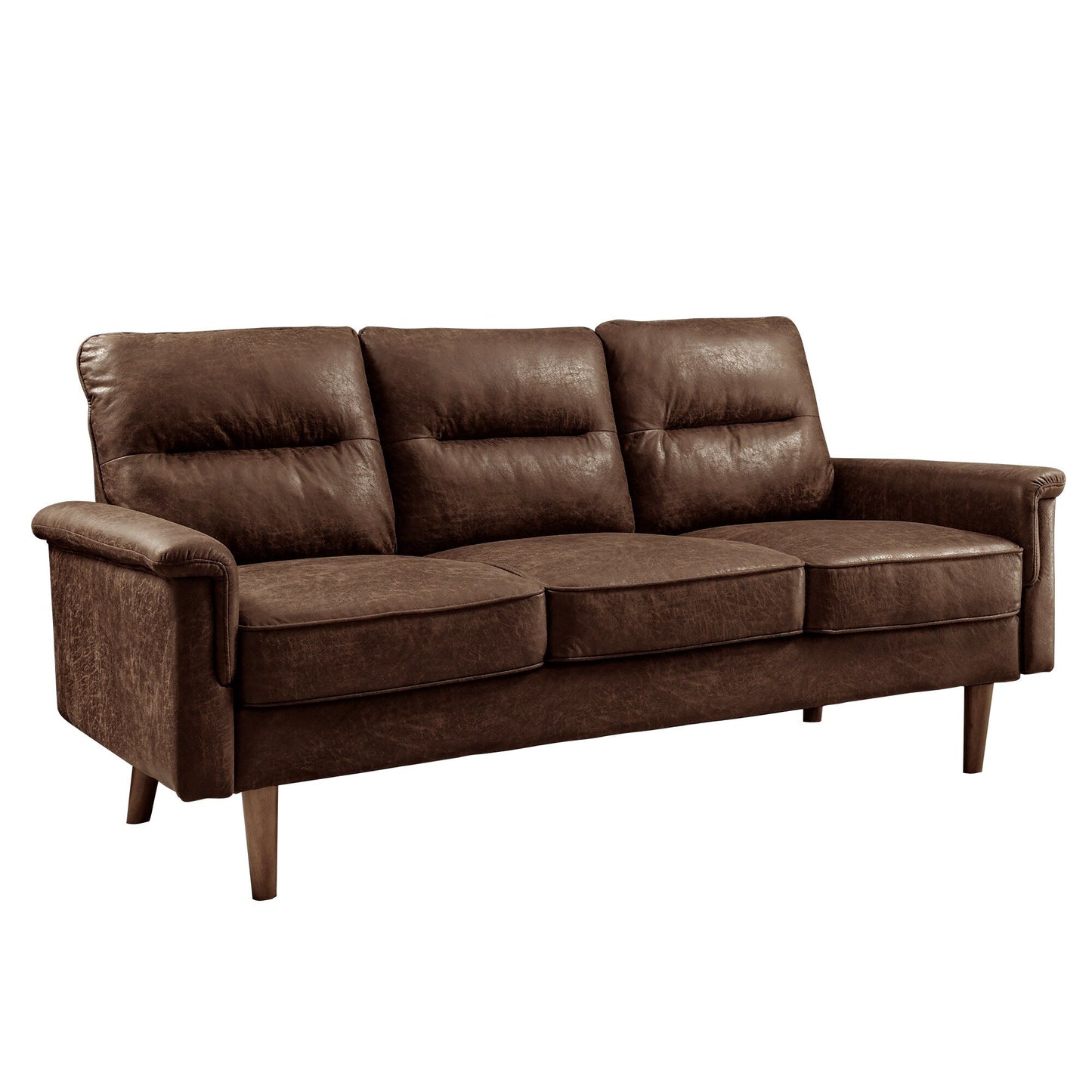 Canapé d'intérieur OVIOS avec coussin moelleux et pieds en bois