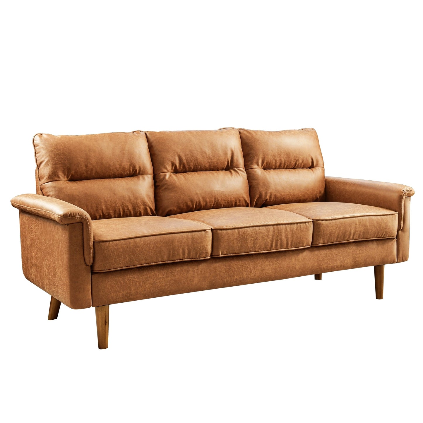 Canapé d'intérieur OVIOS avec coussin moelleux et pieds en bois