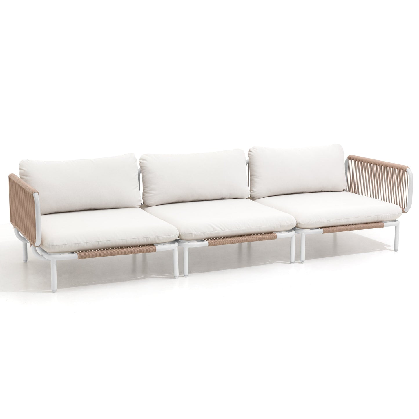 Ensemble de canapé sectionnel rembourré pour extérieur, ensemble de conversation pour meubles de patio, combinaison libre