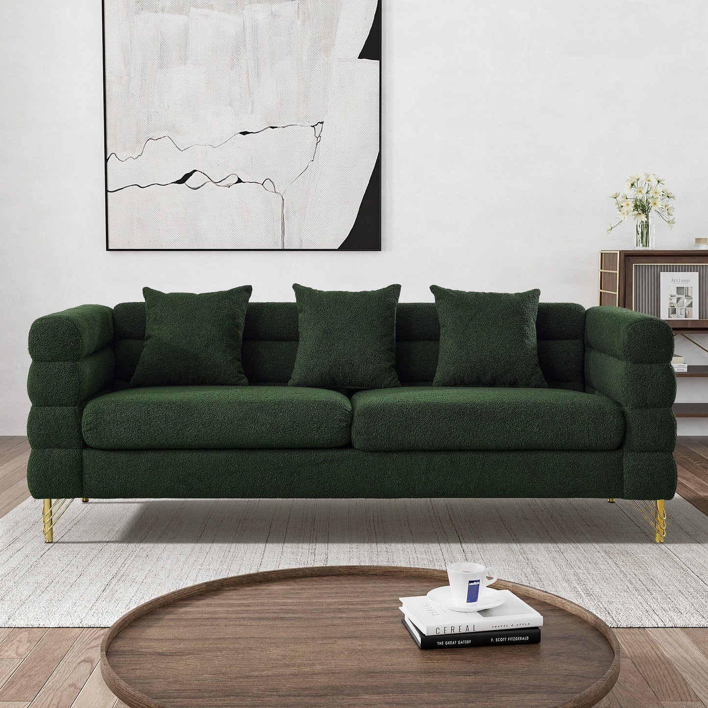 Canapé Ouyessir Mid-Century pour chambre, salon, bureau, appartement