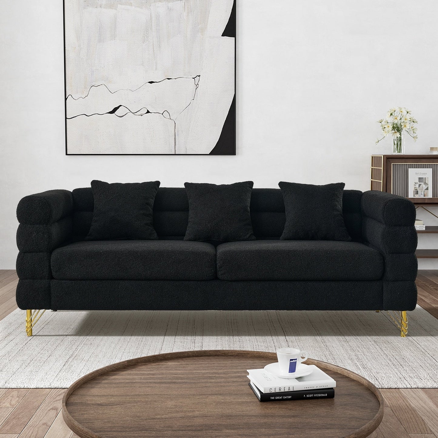Canapé Ouyessir Mid-Century pour chambre, salon, bureau, appartement