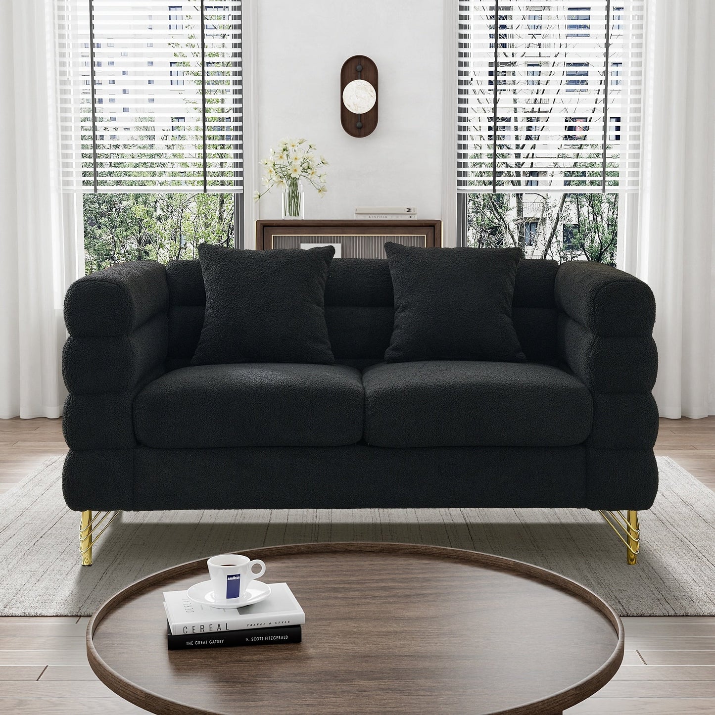 Canapé Ouyessir Mid-Century pour chambre, salon, bureau, appartement