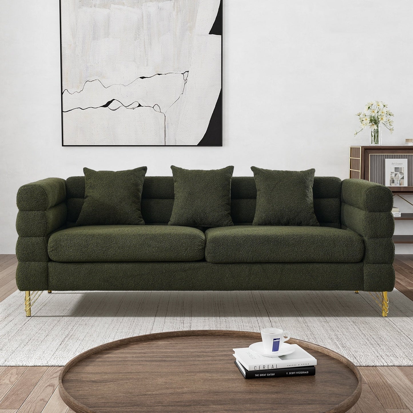 Canapé Ouyessir Mid-Century pour chambre, salon, bureau, appartement