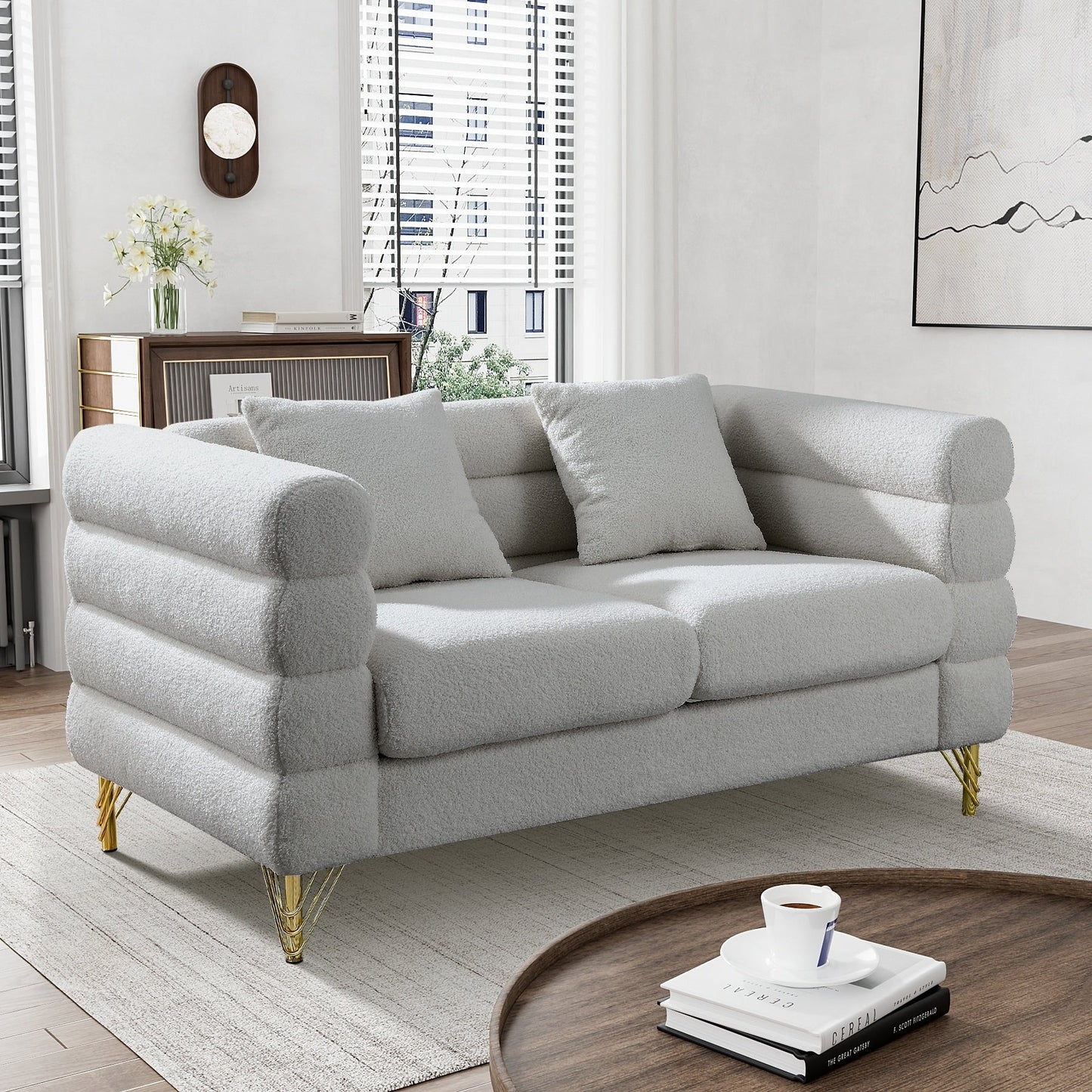 Canapé Ouyessir Mid-Century pour chambre, salon, bureau, appartement