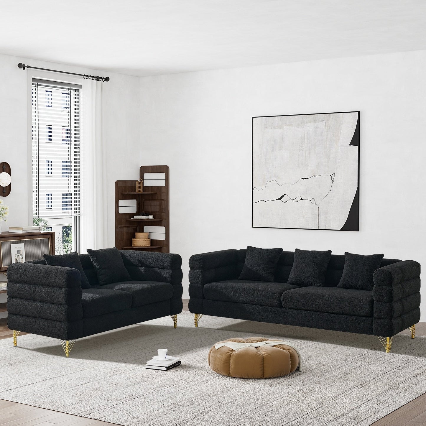 Canapé Ouyessir Mid-Century pour chambre, salon, bureau, appartement