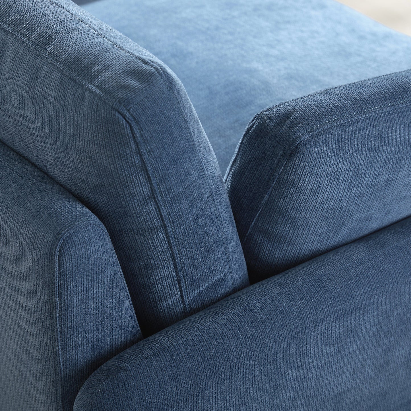 Fauteuil simple surdimensionné en chenille