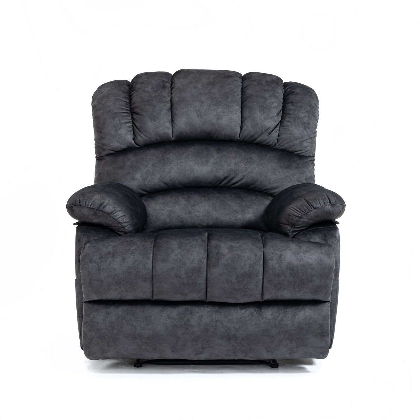 Fauteuil inclinable manuel surdimensionné en tissu rembourré, canapé simple réglable pour salon avec commande à levier latéral