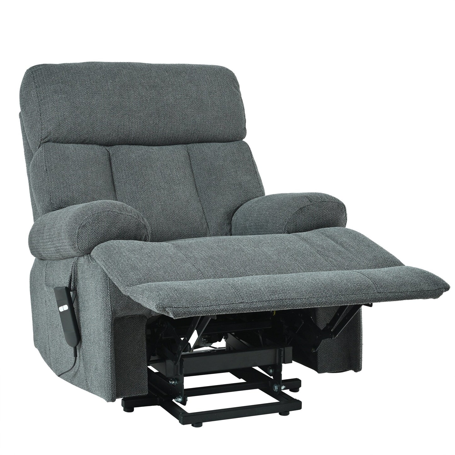 Fauteuil inclinable électrique surdimensionné pour personnes âgées, canapé inclinable avec télécommande, poche latérale, siège spacieux