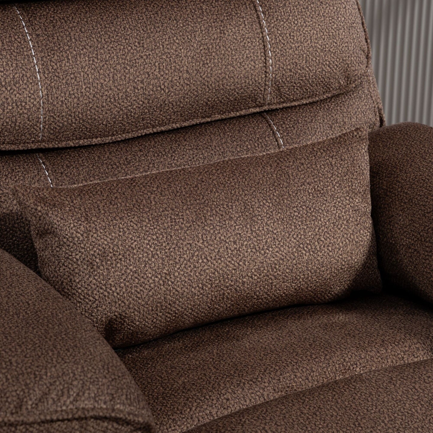 Fauteuil inclinable électrique surdimensionné avec massage thermique, position allongée à 180°